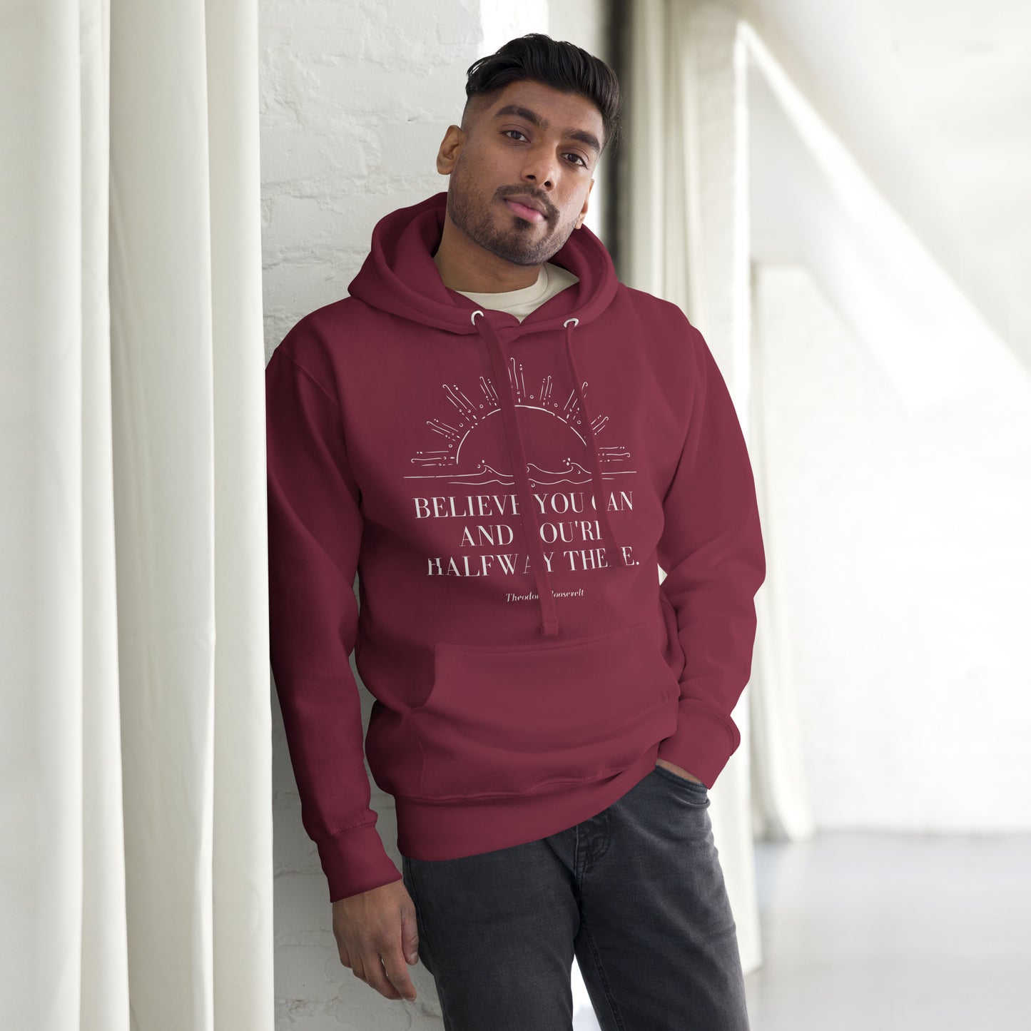 Believe you can (White) - Unisex Hoodie