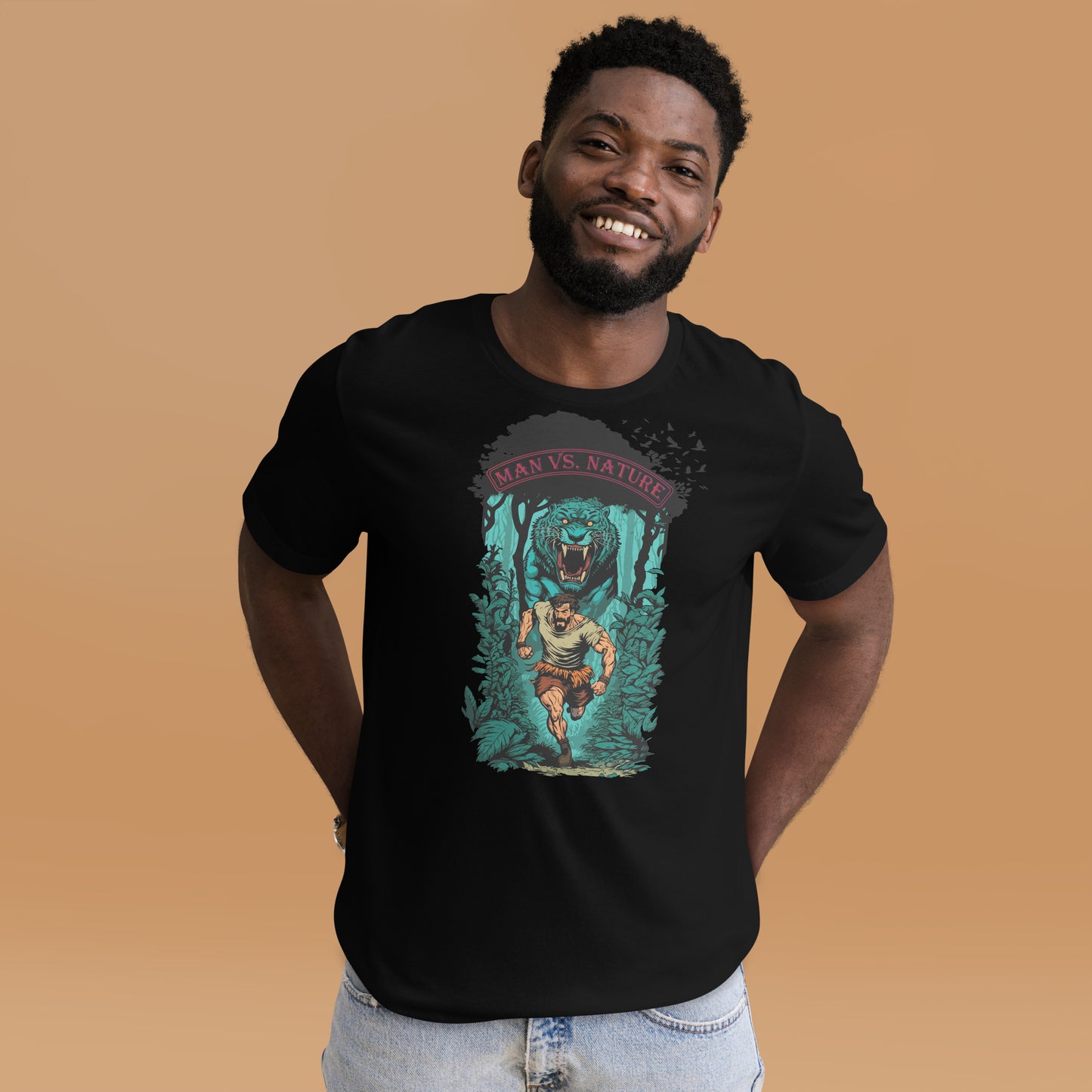 Man vs Nature Jungle - t-shirt